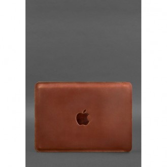 Кожаный чехол для MacBook Pro 15''-16''(2020) Светло-коричневый