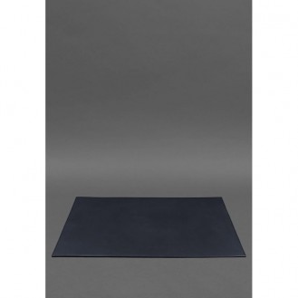 Накладка на стол руководителя - бювар BlankNote 1.0 Сапфир натуральная кожа crust тёмно-синяя BN-BV-1-navy-blue
