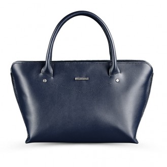 Женская сумка BlankNote Midi Сапфир натуральная кожа тёмно-синяя BN-BAG-24-navy-blue
