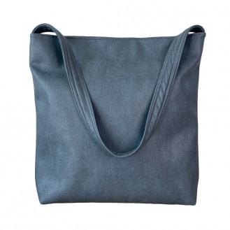 Женская сумка шоппер Nomen.no Handmade искусственная кожа синяя S2706AQ
