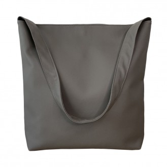 Женская сумка шоппер Nomen.no Handmade искусственная кожа серая S2706GR