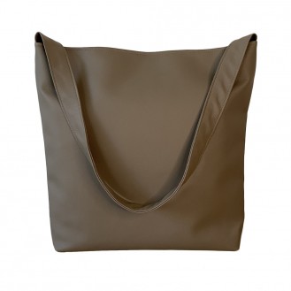 Женская сумка шоппер Nomen.no Handmade искусственная кожа нюдовая S2706NU