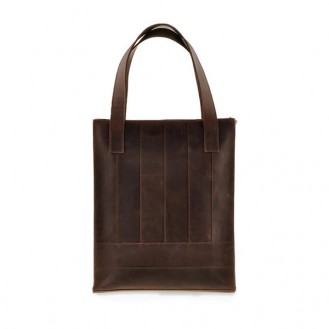 Женская сумка шоппер BlankNote Бэтси Орех натуральная кожа тёмно-коричневая BN-BAG-10-o