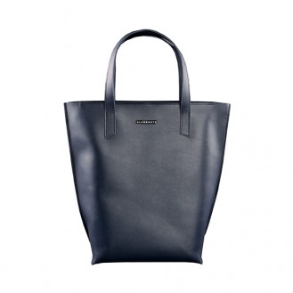 Женская сумка шоппер BlankNote D.D. Сапфир натуральная кожа тёмно-синяя BN-BAG-17-navy-blue