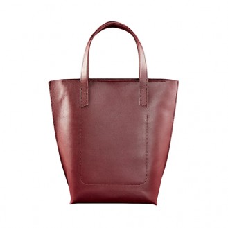 Женская сумка шоппер BlankNote D.D. Виноград натуральная кожа бордовая BN-BAG-17-vin