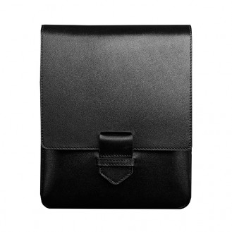 Мужская сумка-мессенджер BlankNote Esquire Графит натуральная кожа crust чёрная BN-BAG-18-g