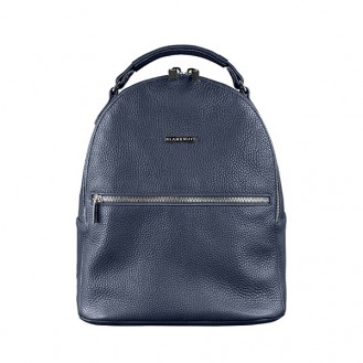 Мини-рюкзак BlankNote Kylie Сапфир натуральная кожа тёмно-синий BN-BAG-22-navy-blue