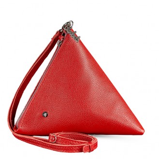 Сумка через плечо BlankNote Пирамида Рубин натуральная кожа красная BN-BAG-25-rubin