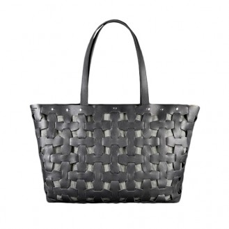 Женская сумка-шоппер BlankNote Пазл XL Графит натуральная кожа crust чёрная BN-BAG-34-g