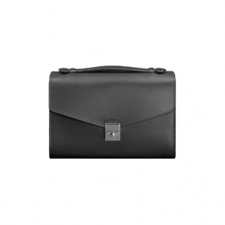 Женская сумка-кроссбоди BlankNote Lola Графит натуральная кожа чёрная BN-BAG-35-g