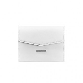 Женская сумка поясная/кроссбоди BlankNote Mini (горизонтальная) Лотос натуральная кожа crust белая BN-BAG-38-2-light