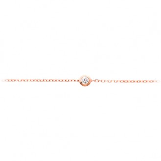 Женский браслет-цепочка на руку VELI бижутерия с белым кристаллом Офелия 925466