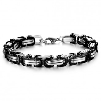 Мужской браслет VELI из нержавеющей стали Steel Rage 164232 Black Edition