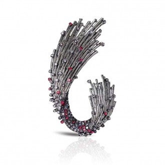 Брошь BROCHE бижутерия Великолепие фиолетовая BRBF114874
