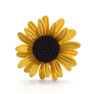 Брошь женская BROCHE бижутерия Цветы Подсолнух жёлтая BRBF111261