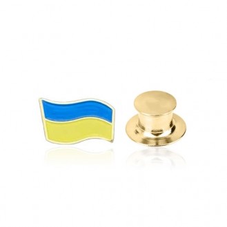 Брошь-значок унисекс BROCHE бижутерия Флаг Украины мини BRGV112620