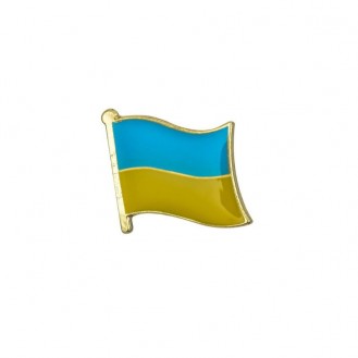 Брошь-значок унисекс BROCHE бижутерия Патриотическая тематика Флаг Украины BRGV112718