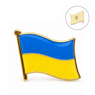 Значок-пин BROCHE брошь Патриотическая тематика Флаг Украины BRGV112718