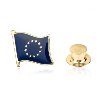 Брошь-значок унисекс BROCHE бижутерия Флаг Евросоюза синий BRGV112796
