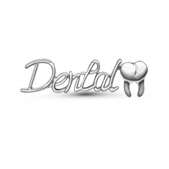 Брошь-значок унисекс BROCHE бижутерия Медицина Dental стоматологу серебристая BRGV113966