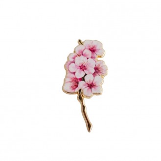 Брошь-значок BROCHE бижутерия Цветы Сакуры розовая BRGV114168