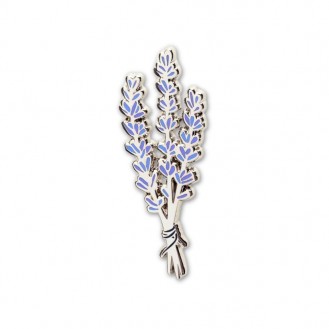 Брошь-значок женская BROCHE бижутерия Цветы Лаванда фиолетовая BRGV114290