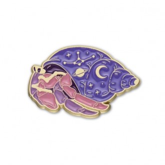 Значок (пин) BROCHE брошь бижутерия Краб Отшельник BRGV114311