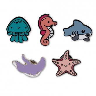 Комплект значков BROCHE брошки бижутерия Морские Обитатели BRGV114316
