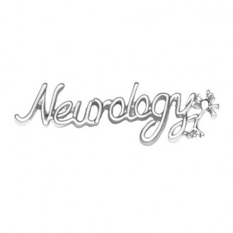 Значок (пин) BROCHE брошь бижутерия Медицина Neurology Неврология серебристый BRGV114446
