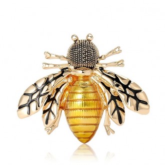 Брошь BROCHE бижутерия Насекомые Пчела золотистая BRBF114457