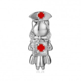 Значок (пин) BROCHE брошь бижутерия Медицина Медсестра серебристый BRGV114481