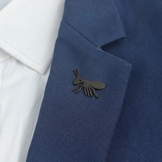 Значок (пин) BROCHE брошь бижутерия Насекомые Муравей чёрный BRGV114492