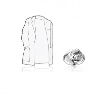 Значок (пин) BROCHE брошь бижутерия Медицинский халат белый BRGV114545