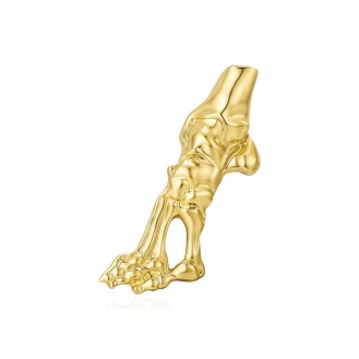 Значок (пин) BROCHE брошь бижутерия Медицина Стопа золотистый BRGV114655