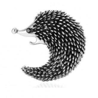 Брошь BROCHE бижутерия Ёжик серебристый BRBF114816