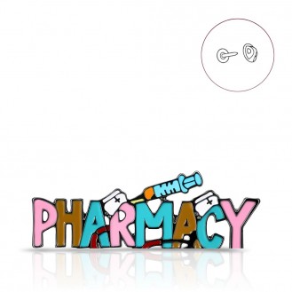 Значок фармацевту BROCHE брошь бижутерия Медицина Pharmacy разноцветный BRGV114909