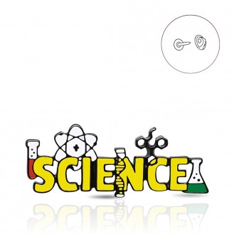 Брошь-значок BROCHE бижутерия Медицина Science (Наука) жёлтая BRGV114917