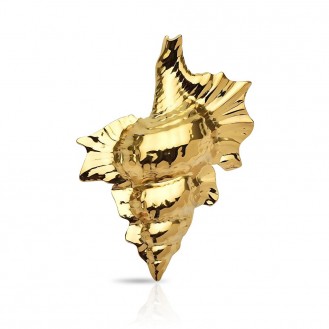 Брошь BROCHE бижутерия из стали Море Раковина золотистая BRBF114944