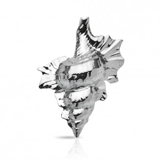 Брошь BROCHE бижутерия из стали Море Раковина серебристая BRBF114945