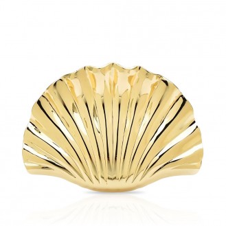 Брошь BROCHE бижутерия из стали Море Ракушка золотистая BRBF114983