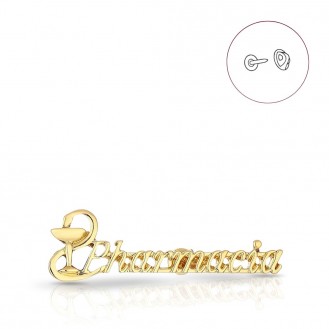 Брошь-значок BROCHE бижутерия Медицина Pharmacia (Фармация) золотистая BRGV115101