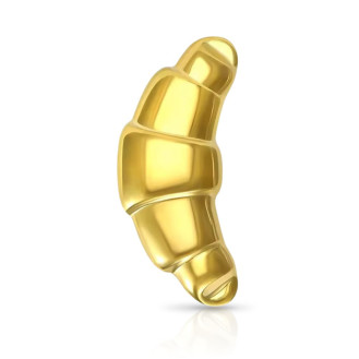 Брошь BROCHE бижутерия из стали Круассан золотистая BRBF115125