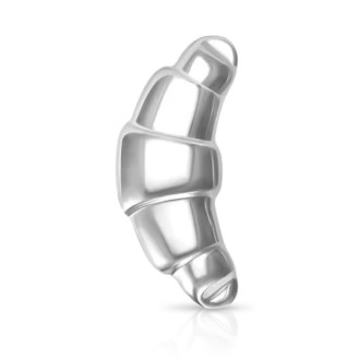 Брошь BROCHE бижутерия из стали Круассан серебристая BRBF115173