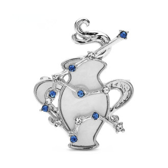 Брошь BROCHE бижутерия Знаки Зодиака Водолей серебристая BRBF115148