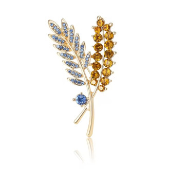 Брошь BROCHE бижутерия Колоски разноцветная BRBF115283