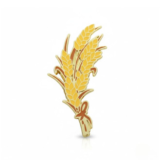 Значок BROCHE брошь бижутерия Колоски жёлтый BRGV115324
