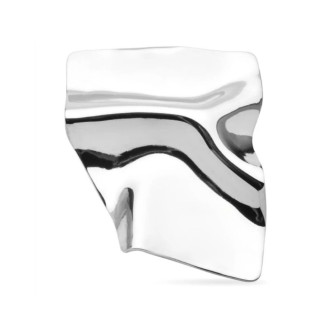 Брошь из стали BROCHE бижутерия Модерн Всплеск серебристая BRBF115348