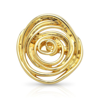 Брошь BROCHE бижутерия Модерн Розалия золотистая BRBF115357