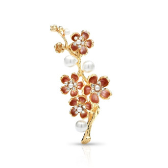 Брошь BROCHE бижутерия Цветы Сакуры розовая BRBF115379