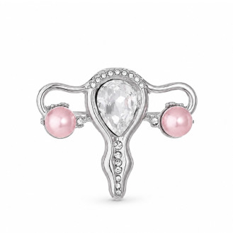 Брошь BROCHE Медицина Акушеру-гинекологу Матка серебристая BRBF115567